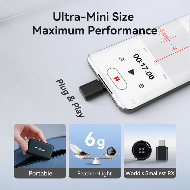 1MORE Pixie Mini Wireless Microphone