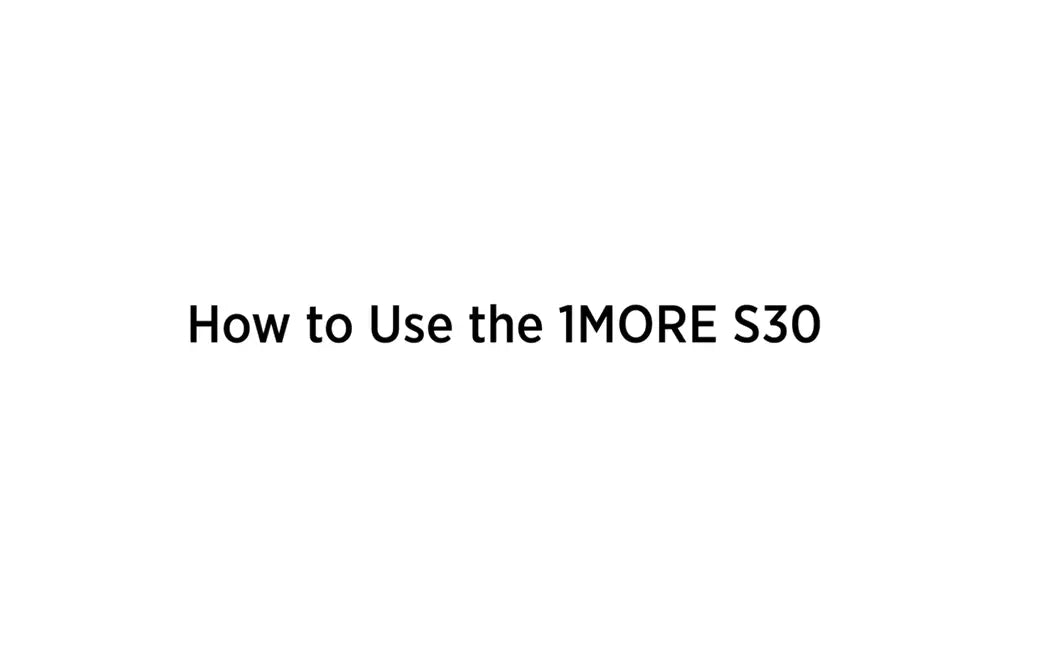 How to use 1MORE Fit SE Open Earbuds S30