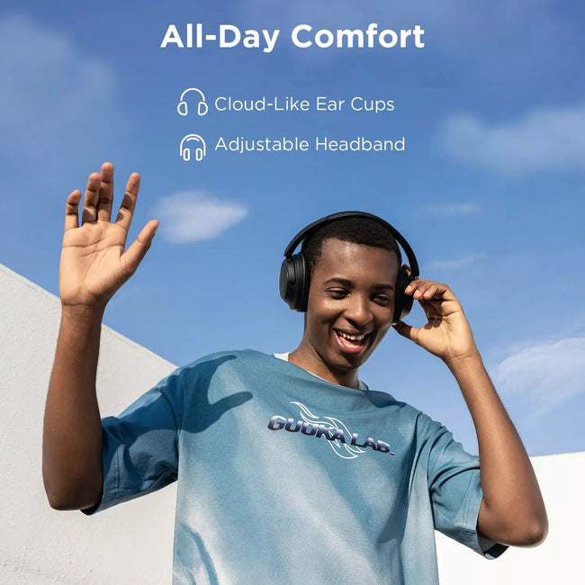 Clam Anc1more Sonoflow Anc Bluetooth Headphones - Hi-res Ldac, 70h  Playtime, 5 Mic