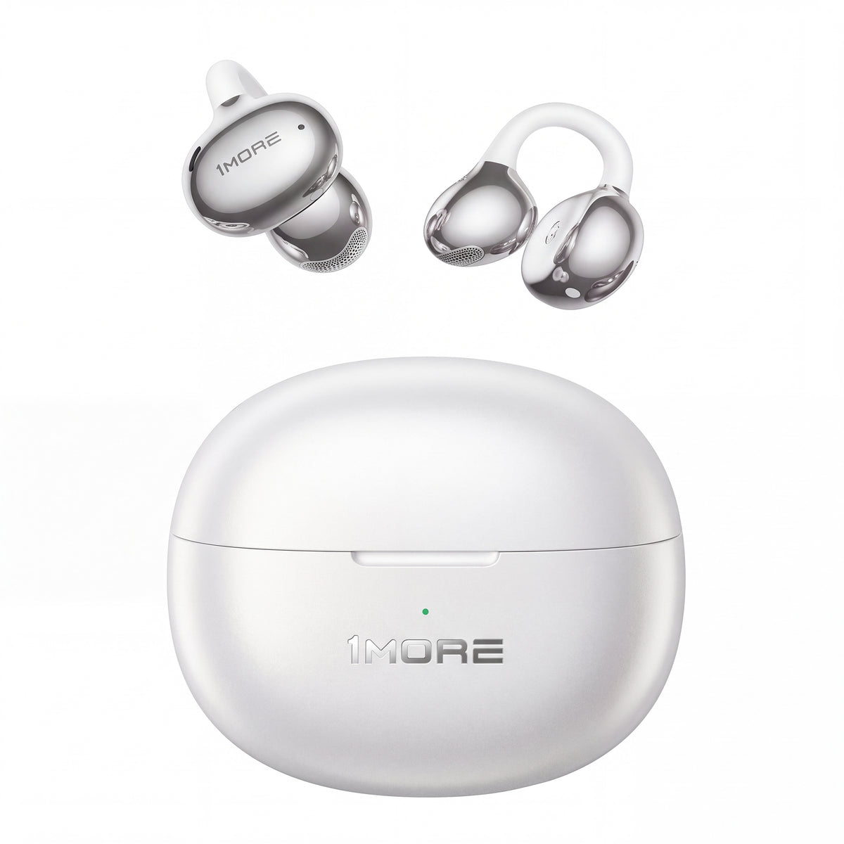 1MORE S20 Ultra Open Ear Clip-On Earbuds, Ultra-Light Comfort, Hi-Res Audio