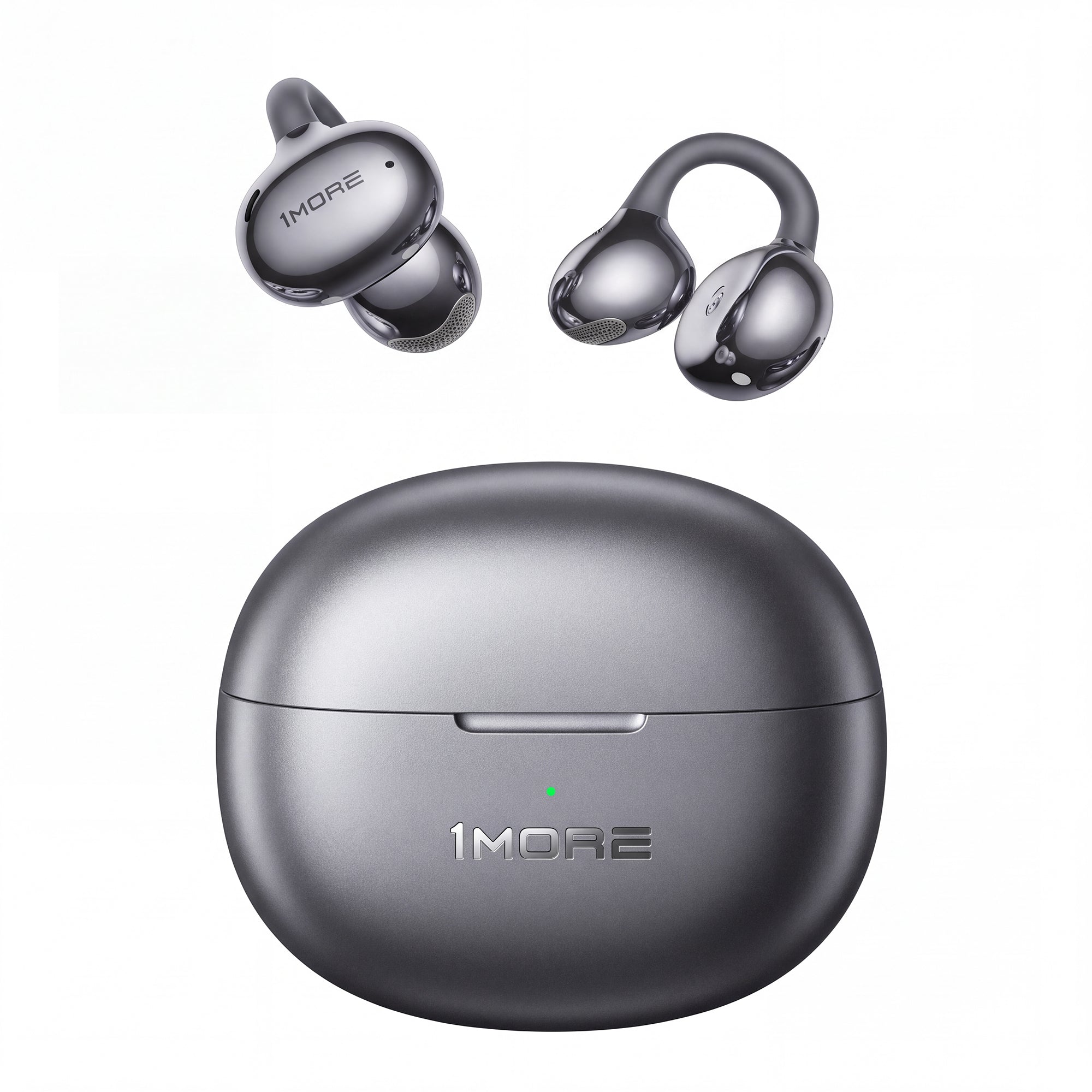 1MORE S20 Ultra Open Ear Clip-On Earbuds, Ultra-Light Comfort, Hi-Res Audio