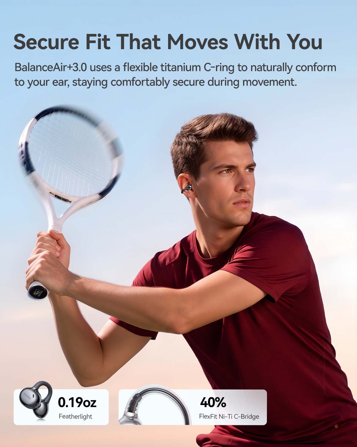 1MORE S20 Ultra Open Ear Clip-On Earbuds, Ultra-Light Comfort, Hi-Res Audio