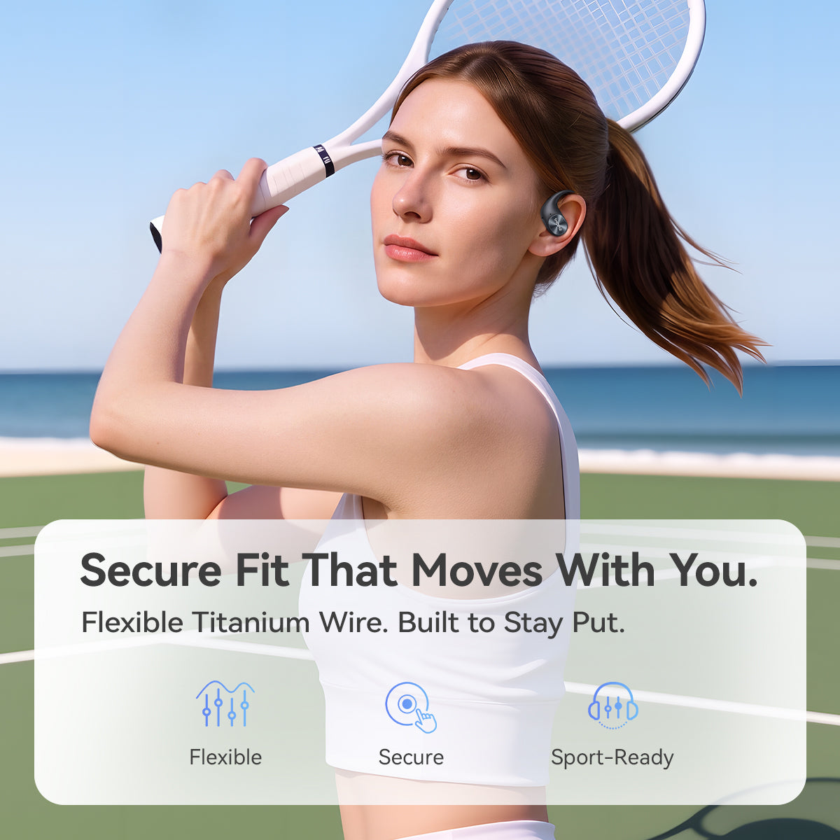 1MORE S10s Open Ear Earbuds, Secure Fit, Soft Comfort