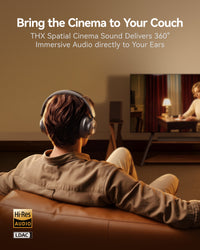 1MORE HQ60 SonoFlow Max Over-Ear Headphones, THX Spatial Audio, 50dB ANC, 105H