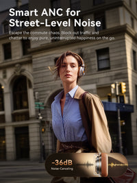 1MORE Classic HQ36 Wireless on-Ear Headphones, Hi-res Audio, Spatial Audio  Brown