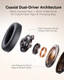 1MORE HQ60 SonoFlow Max Over-Ear Headphones, THX Spatial Audio, 50dB ANC, 105H