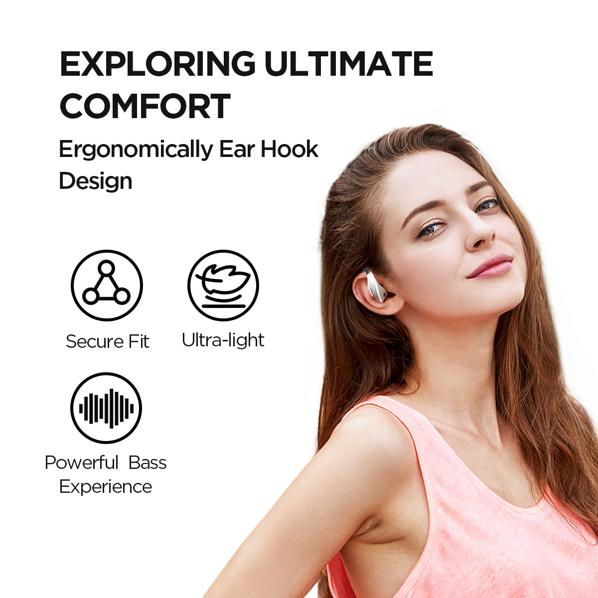1MORE Open Ear Wireless Headphones S70