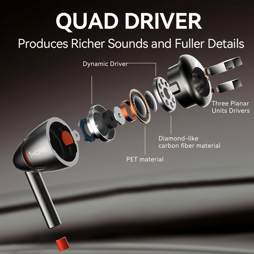 1MORE Quad and Driver In-Ear Headphones P40