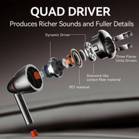 1MORE Quad and Driver In-Ear Headphones P40