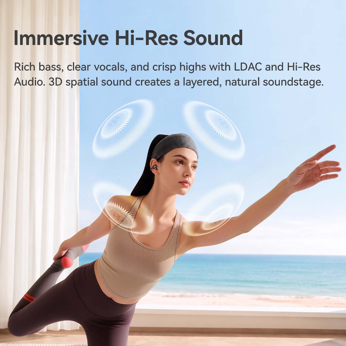 1MORE S20 Ultra Open Ear Clip-On Earbuds, Ultra-Light Comfort, Hi-Res Audio