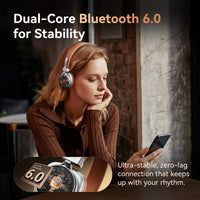 1MORE HQ36 Classic Vinyl Retro On-ear Headphones, Hi-res Audio