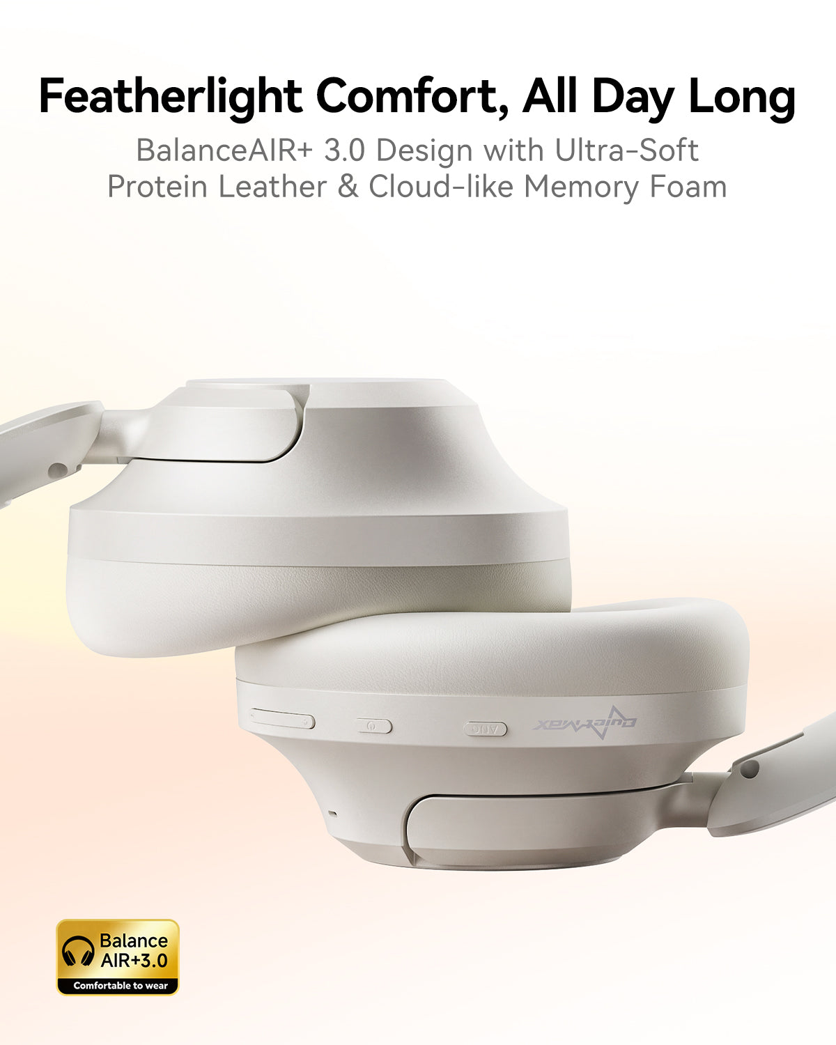 1MORE HQ60 SonoFlow Max Over-Ear Headphones, THX Spatial Audio, 50dB ANC, 105H