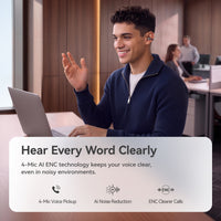 1MORE S20 Ultra Open Ear Clip-On Earbuds, Ultra-Light Comfort, Hi-Res Audio