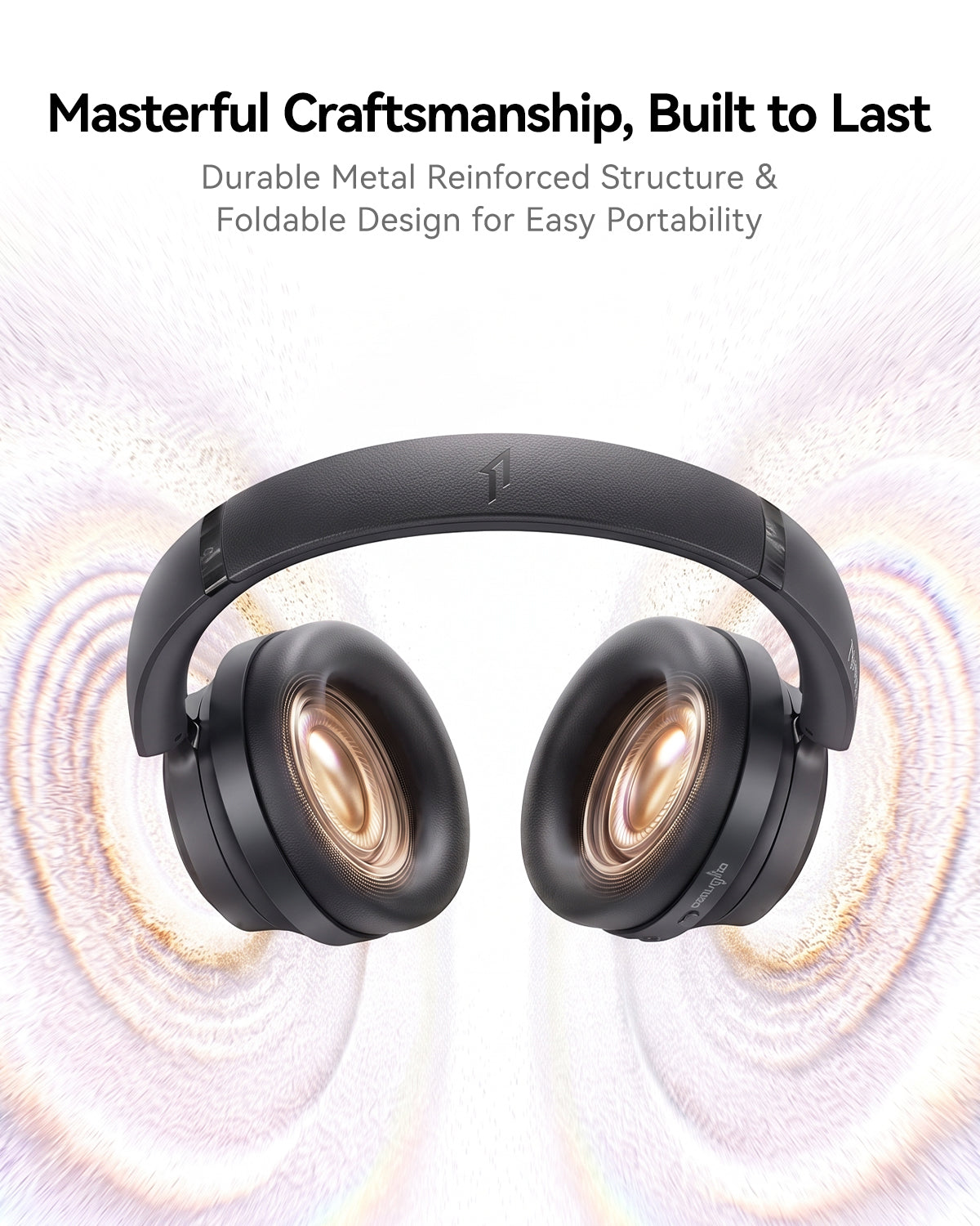 1MORE HQ60 SonoFlow Max Over-Ear Headphones, THX Spatial Audio, 50dB ANC, 105H