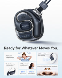 1MORE S10s Open Ear Earbuds, Secure Fit, Soft Comfort