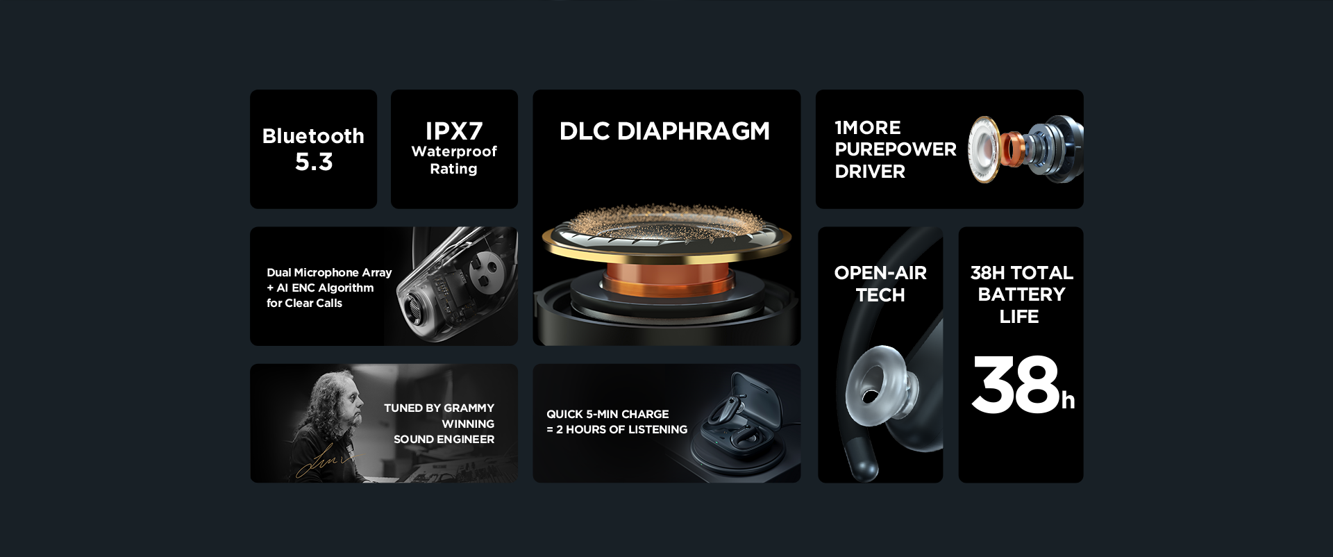 1More Fit Open Earbuds S50